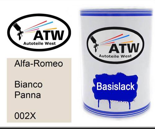 Alfa-Romeo, Bianco Panna, 002X: 500ml Lackdose, von ATW Autoteile West.